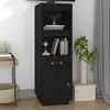 Image de vidaXL Buffet haut Noir 34x40x108,5 cm Bois massif de pin