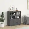 Image de vidaXL Buffet haut Gris 100x40x108,5 cm Bois massif de pin