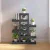 Image de vidaXL Support à plantes Gris 85x25x109,5 cm Bois massif de pin