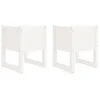 Image de vidaXL Plantenbakken 2 st 40x40x52,5 cm massief grenenhout wit