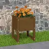 Image de vidaXL Jardinière Marron miel 40x40x52,5 cm Bois massif de pin