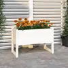 Image de vidaXL Jardinière Blanc 78x40x52 cm Bois massif de pin