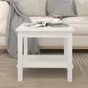 Image de vidaXL Table basse Blanc 50x50x45 cm Bois massif de pin