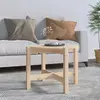 Image de vidaXL Table basse Ø 62,5x45 cm Bois massif de pin