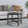 Image de vidaXL Table basse Gris Ø 62,5x45 cm Bois massif de pin