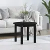Image de vidaXL Table basse Noir Ø 55x45 cm Bois massif de pin
