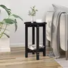 Image de vidaXL Table basse Noir Ø 40x60 cm Bois massif de pin
