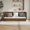 Image de vidaXL Lit de jour sans matelas marron miel 80x200 cm bois pin massif