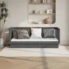 Image de vidaXL Lit de jour sans matelas gris 75x190 cm bois de pin massif