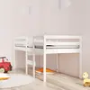 Image de vidaXL Lit haut sans matelas blanc 90x190 cm bois de pin massif