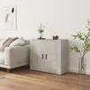 Image de vidaXL Buffet Gris béton 80x33x70 cm Bois d'ingénierie