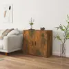 Image de vidaXL Buffet Chêne fumé 80x33x70 cm Bois d'ingénierie