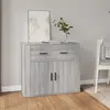 Image de vidaXL Buffet Sonoma gris 80x33x70 cm Bois d'ingénierie