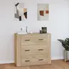 Image de vidaXL Buffet Chêne sonoma 80x33x70 cm Bois d'ingénierie