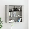 Image de Armoire murale Gris béton 80x33x80 cm Bois d'ingénierie