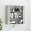 Image de vidaXL Armoire murale Gris béton 80x33x80 cm Bois d'ingénierie