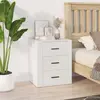 Image de vidaXL Table de chevet Blanc 50x36x60 cm Bois d'ingénierie