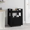 Image de vidaXL Chariot de cuisine Noir 60x45x80 cm Bois d'ingénierie