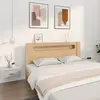 Image de vidaXL Tables de chevet murales 2 pcs Sonoma gris 50x36x25 cm