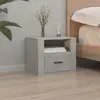 Image de vidaXL Table de chevet murale Gris béton 50x36x40 cm