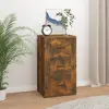 Image de vidaXL Buffet Chêne fumé 40x33x70 cm Bois d'ingénierie