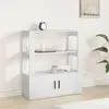 Image de vidaXL Buffet Blanc 80x30x90 cm Bois d'ingénierie