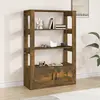 Image de vidaXL Buffet Chêne fumé 80x30x119,5 cm Bois d'ingénierie