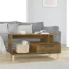 Image de vidaXL Table basse Chêne fumé 90x49x45 cm Bois d'ingénierie