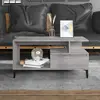 Image de vidaXL Table basse Sonoma gris 90x49x45 cm Bois d'ingénierie