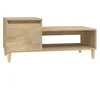 Image de vidaXL Table basse Chêne Sonoma 100 x 50 x 45 cm Matériau dérivé du bois
