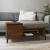 Image de vidaXL Table basse Chêne marron 100x50x45 cm Bois d'ingénierie