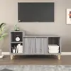 Image de vidaXL Meuble TV Sonoma gris 100x35x55 cm Bois d'ingénierie