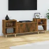 Image de Meuble TV Chêne fumé 160x35x55 cm Bois d'ingénierie