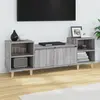 Image de vidaXL Meuble TV Sonoma gris 160x35x55 cm Bois d'ingénierie