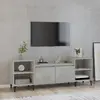 Image de vidaXL Meuble TV Gris béton 160x35x55 cm Bois d'ingénierie