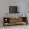 Image de vidaXL Meuble TV Chêne fumé 160x35x55 cm Bois d'ingénierie