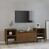 Image de vidaXL Meuble TV Chêne marron 160x35x55 cm Bois d'ingénierie