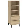 Image de vidaXL Buffet haut Chêne sonoma 40x36x110 cm Bois d'ingénierie