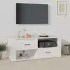 Image de vidaXL Meuble TV Blanc 100x35x40 cm Bois d'ingénierie