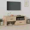 Image de vidaXL Meuble TV Chêne sonoma 100x35x40 cm Bois d'ingénierie