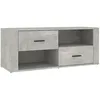 Image de vidaXL Tv-meubel 100x35x40 cm bewerkt hout betongrijs