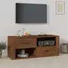 Image de vidaXL Meuble TV Chêne marron 100x35x40 cm Bois d'ingénierie