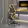 Image de vidaXL Chaise de jeu Noir et doré Similicuir