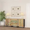 Image de vidaXL Buffets 3 pcs Bois massif de récupération
