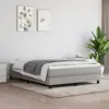 Image de vidaXL Cadre de lit à lattes gris clair 140x190 cm tissu