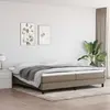 Image de vidaXL Cadre de lit à lattes taupe 200x200 cm tissu