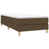 Image de vidaXL Cadre de lit sans matelas marron foncé 90x190 cm tissu