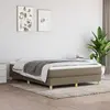 Image de vidaXL Cadre de lit à lattes taupe 140x190 cm tissu