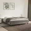 Image de vidaXL Cadre de lit à lattes gris clair 180x200 cm velours