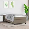 Image de vidaXL Cadre de lit à lattes taupe 80x200 cm tissu